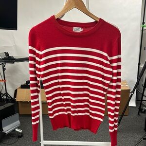 Red and White Striped Sweater